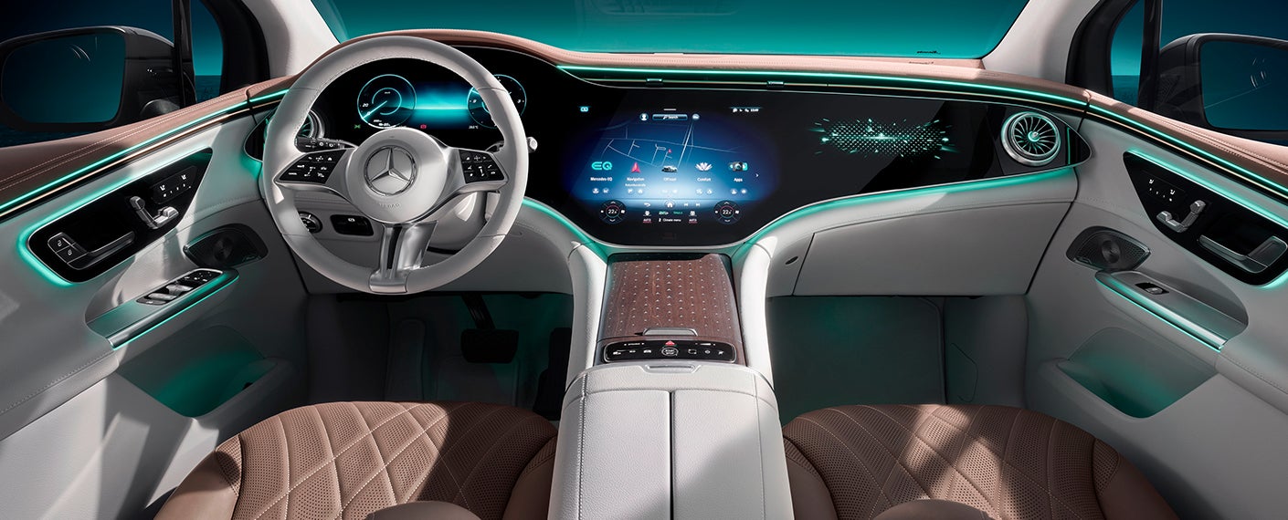 electric EQE SUV from Mercedes-EQ interior dash